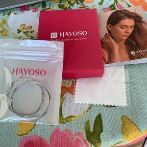 silver hoop earrings